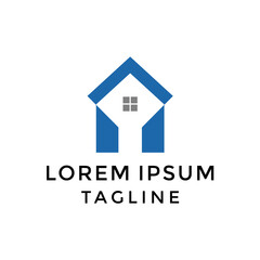 Abstract Real Estate Logo Design Template