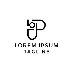 Obraz premium Initial JP Photographer Logo Design Template