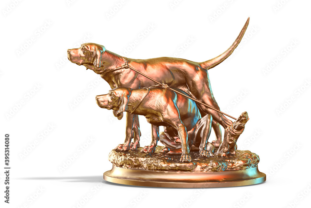 Fototapete a collection of sculptures made in neon style on a black background for your design ideas. 3d render