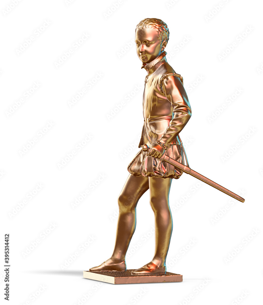 Fototapete a collection of sculptures made in neon style on a black background for your design ideas. 3d render