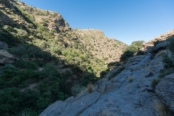 Mountainous area in the southern Sierra Nevada