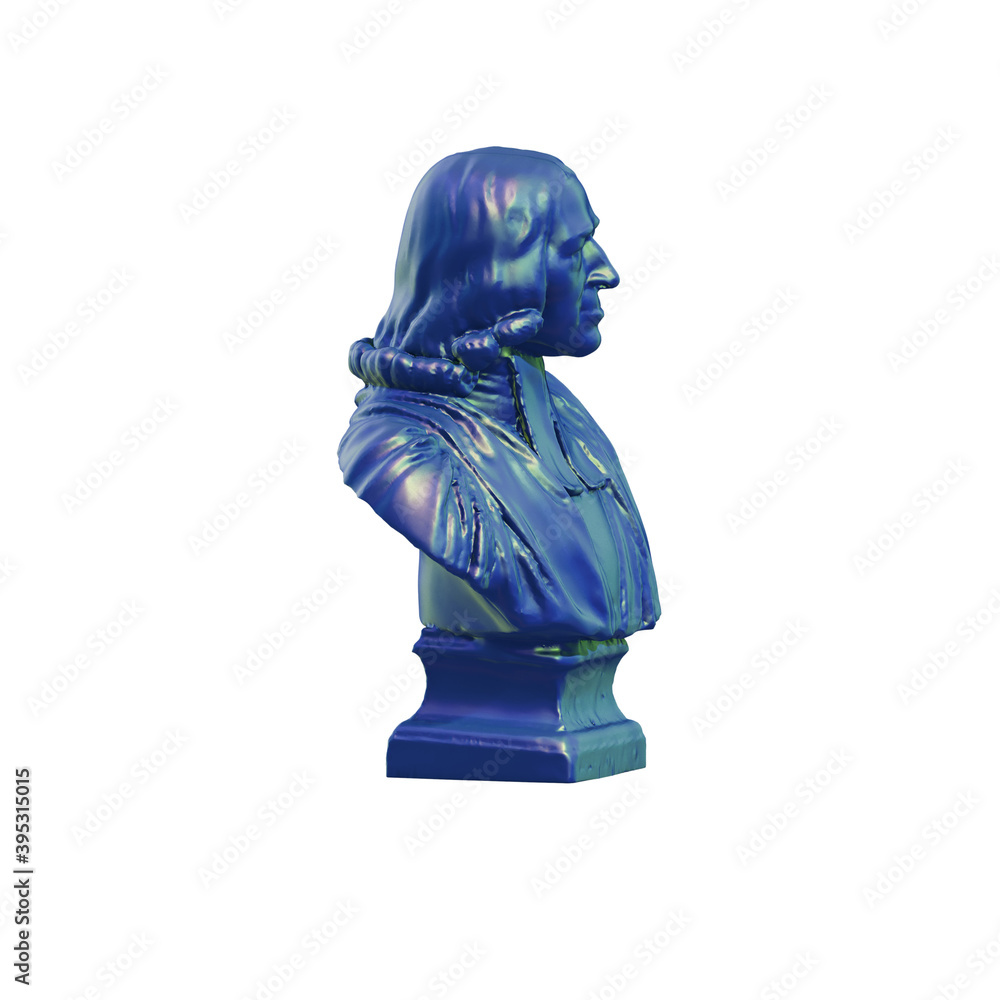 Poster a collection of sculptures made in neon style on a black background for your design ideas. 3d render