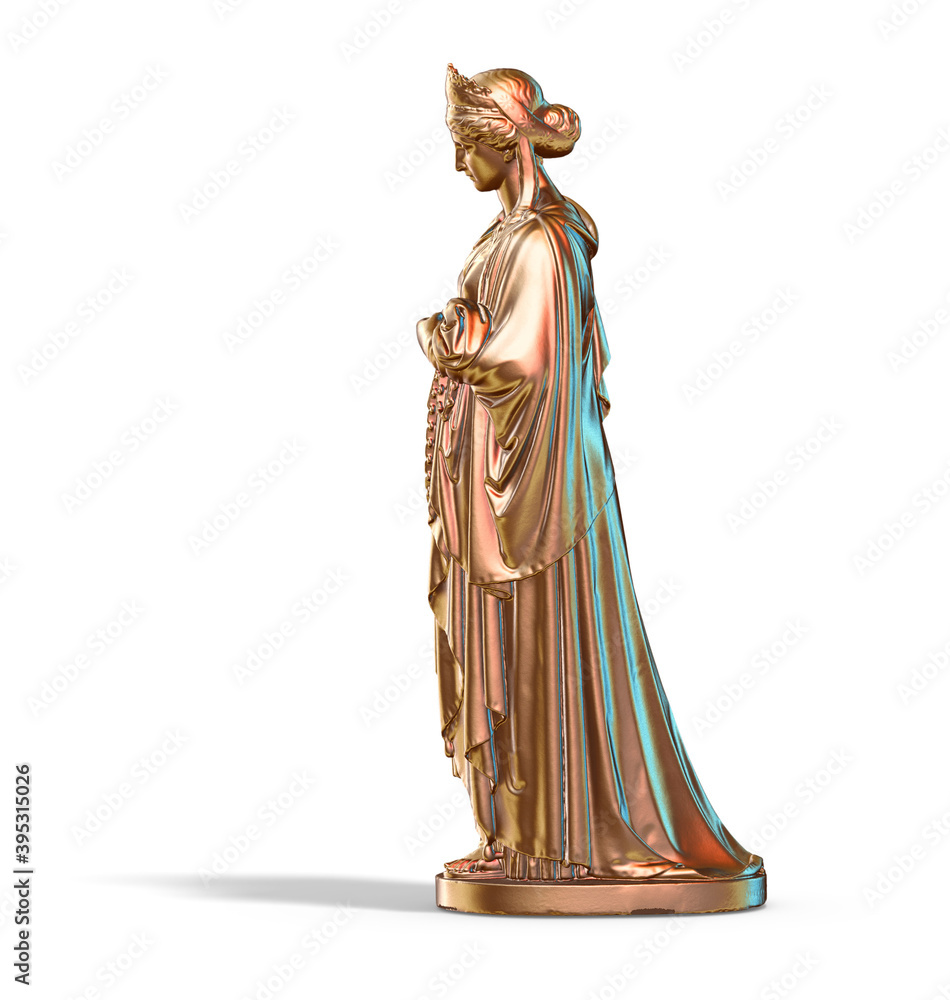 Fototapete a collection of sculptures made in neon style on a black background for your design ideas. 3d render