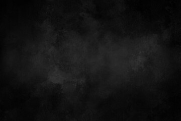 Concrete wall black color for background. Old grunge textures with scratches and cracks. Black painted cement wall texture.