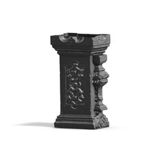 A collection of sculptures made in neon style on a black background for your design ideas. 3D rendering of objects that can be stylized. Combine the shape by adjusting the color and achieve new effect