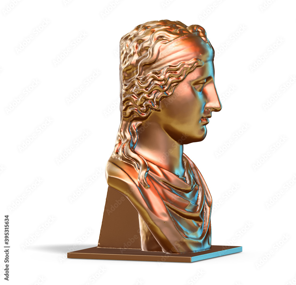 Poster a collection of sculptures made in neon style on a black background for your design ideas. 3d render