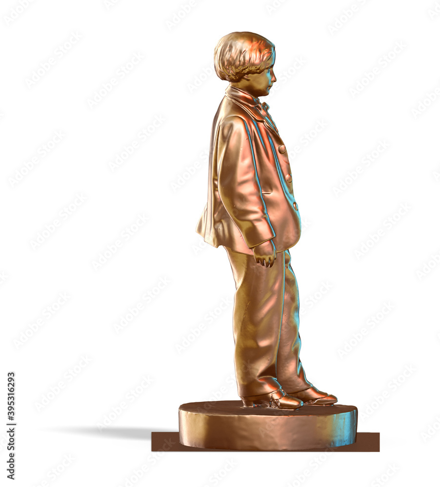 Fototapete a collection of sculptures made in neon style on a black background for your design ideas. 3d render