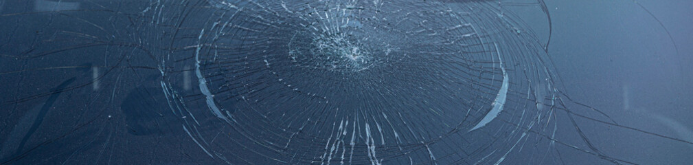 broken of glass window