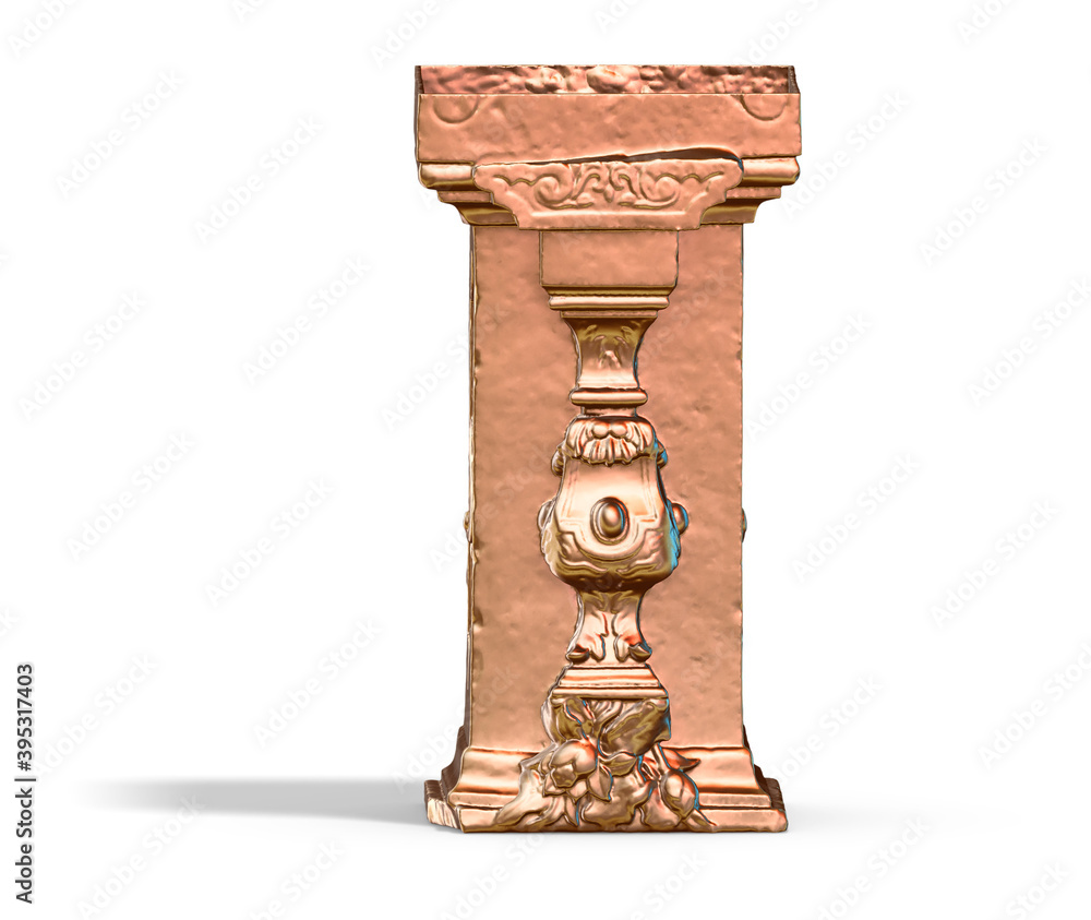 Fototapete a collection of sculptures made in neon style on a black background for your design ideas. 3d render