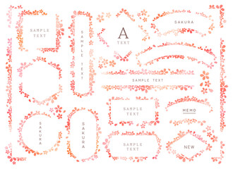 水彩桜シリーズ_満開桜フレーム