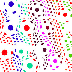 A collection of colored circles that grow larger.