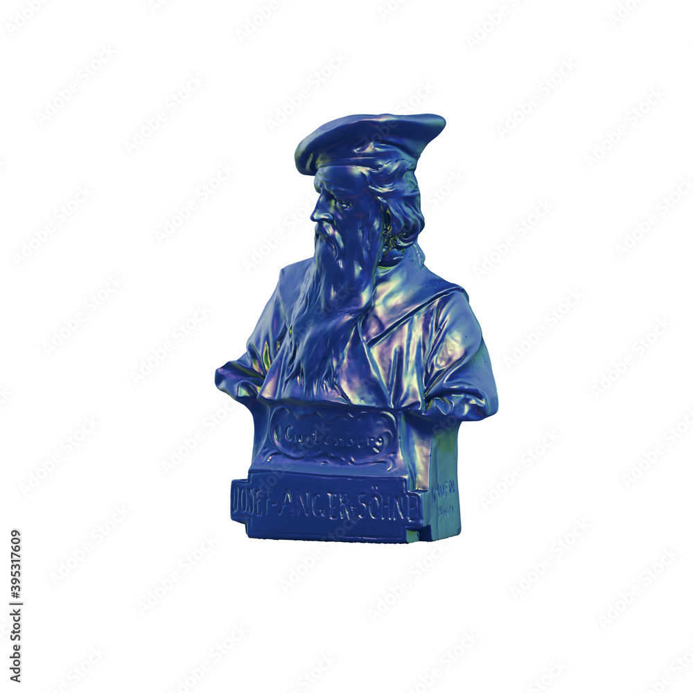 Fototapete a collection of sculptures made in neon style on a black background for your design ideas. 3d render