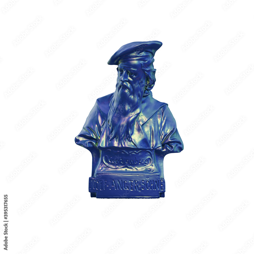 Fototapete a collection of sculptures made in neon style on a black background for your design ideas. 3d render