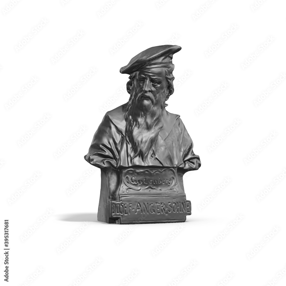 Fototapete a collection of sculptures made in neon style on a black background for your design ideas. 3d render