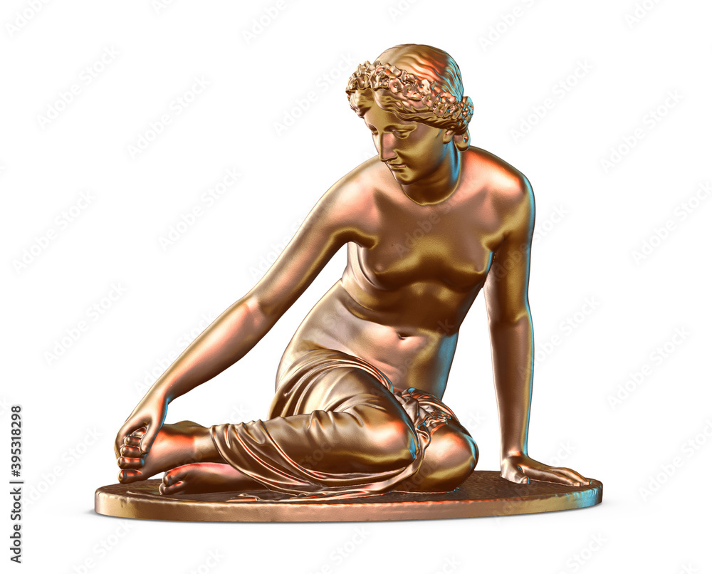 Fototapete a collection of sculptures made in neon style on a black background for your design ideas. 3d render