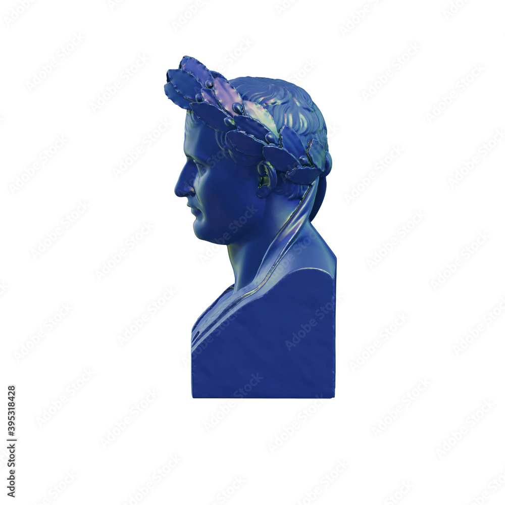 Poster a collection of sculptures made in neon style on a black background for your design ideas. 3d render