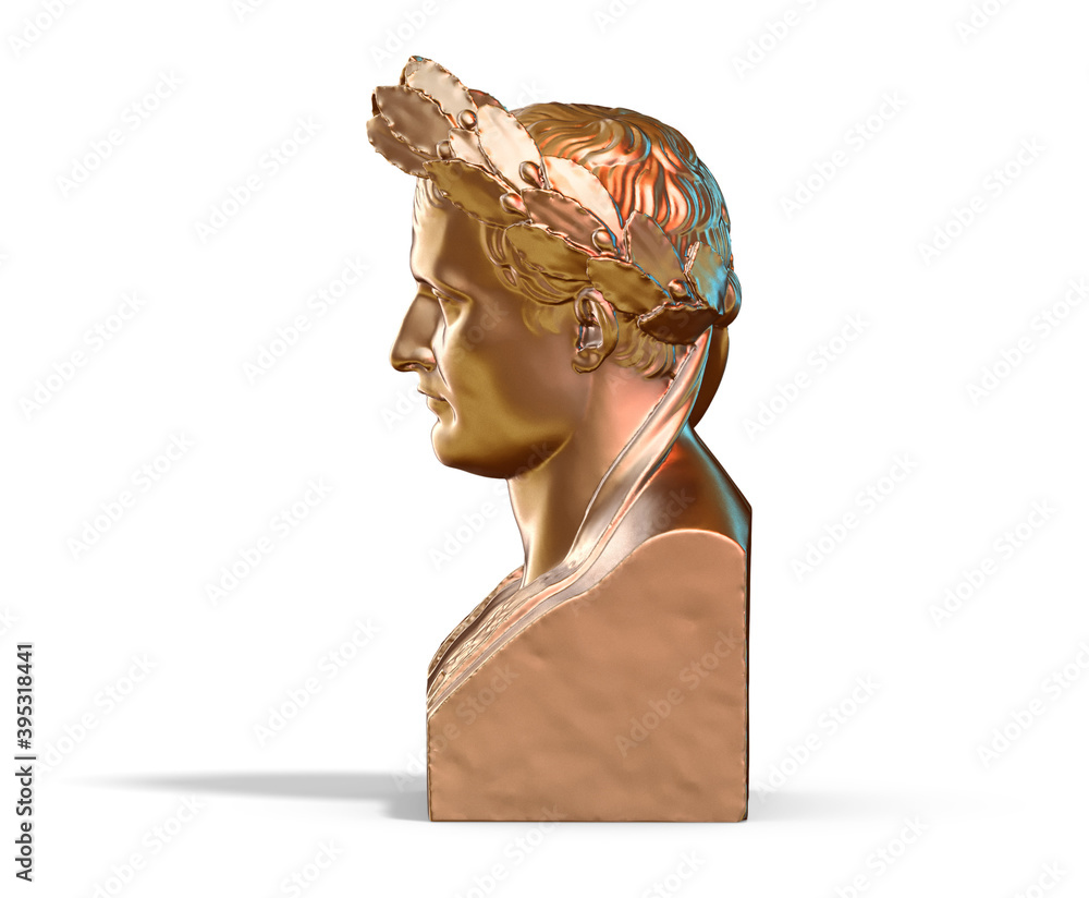 Fototapete a collection of sculptures made in neon style on a black background for your design ideas. 3d render