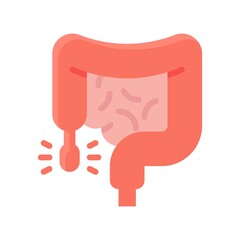 sickness and disease related patient with digestion problem vectors in flat style,