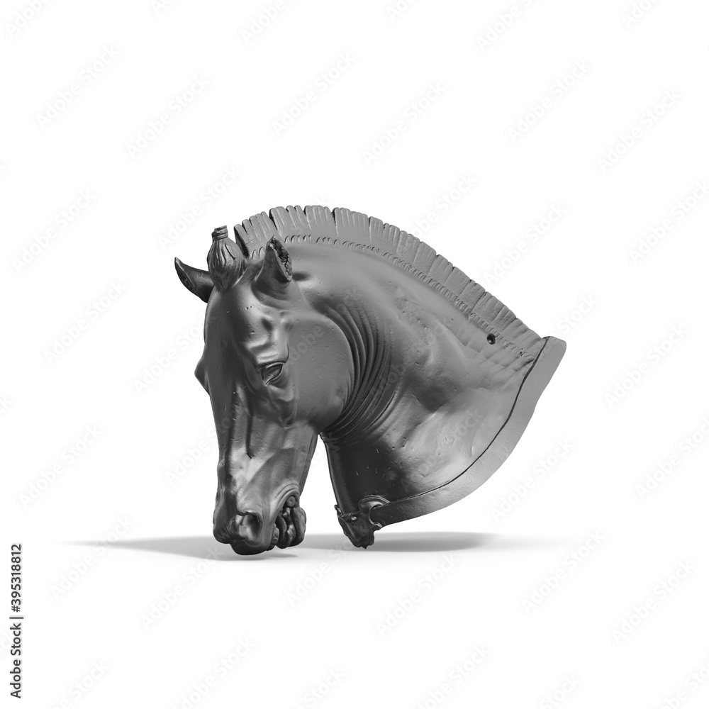Fototapete a collection of sculptures made in neon style on a black background for your design ideas. 3d render