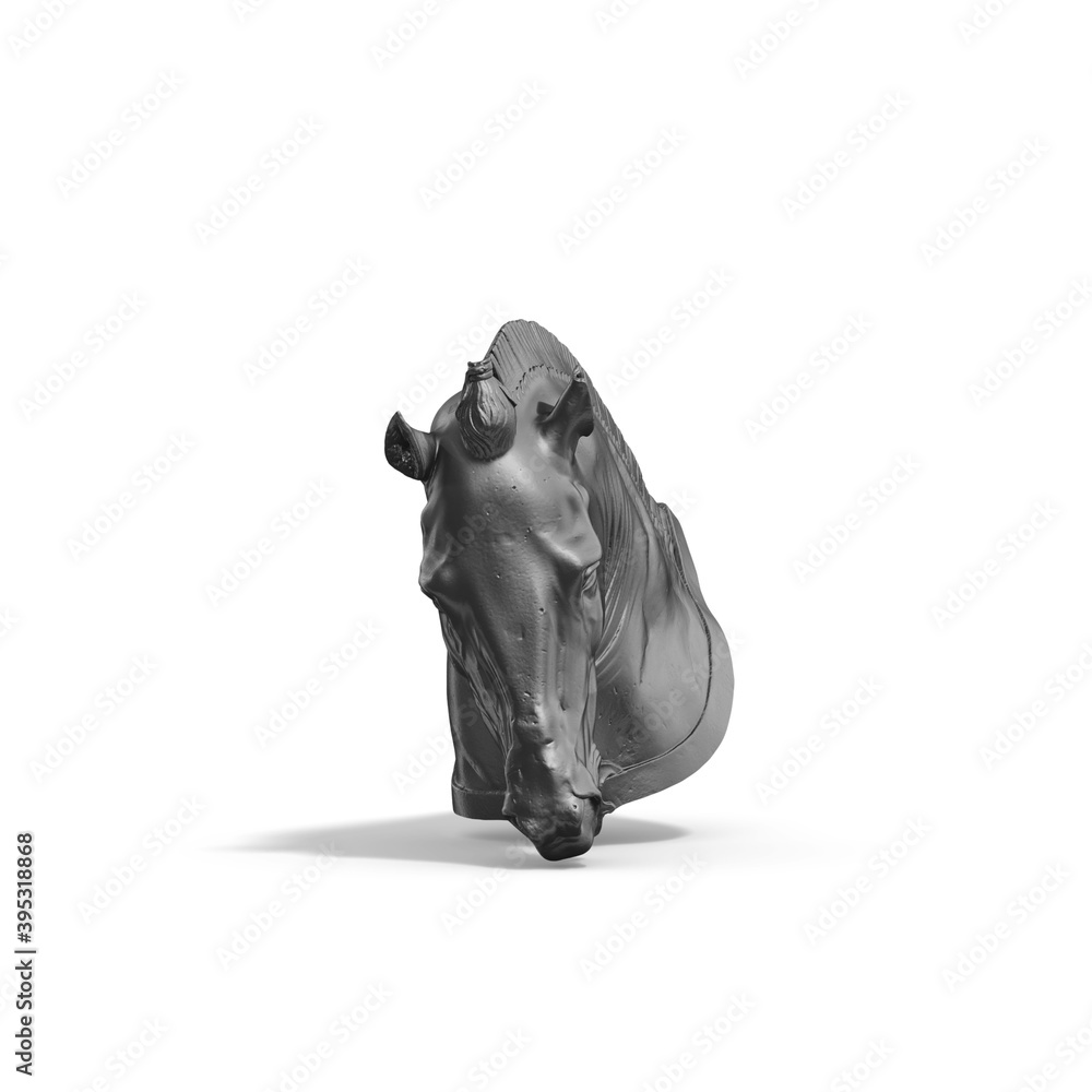 Fototapete a collection of sculptures made in neon style on a black background for your design ideas. 3d render