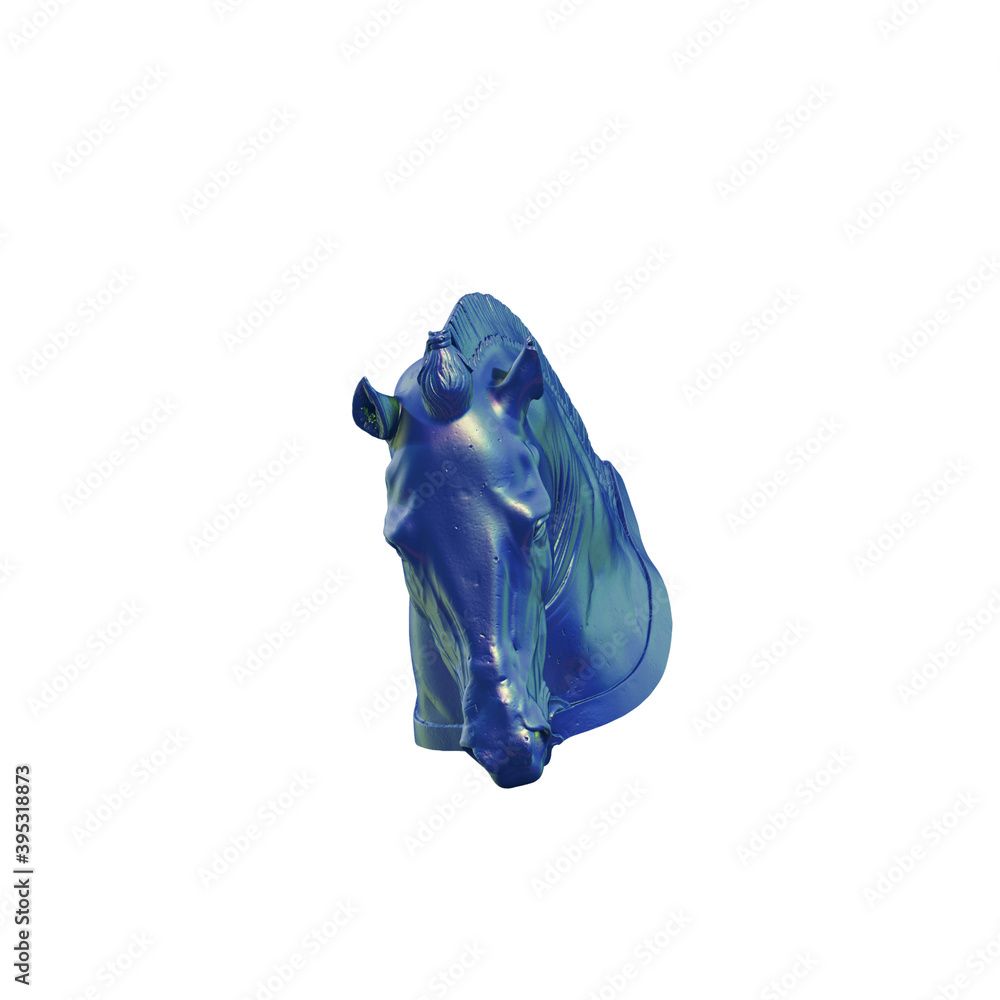 Poster a collection of sculptures made in neon style on a black background for your design ideas. 3d render