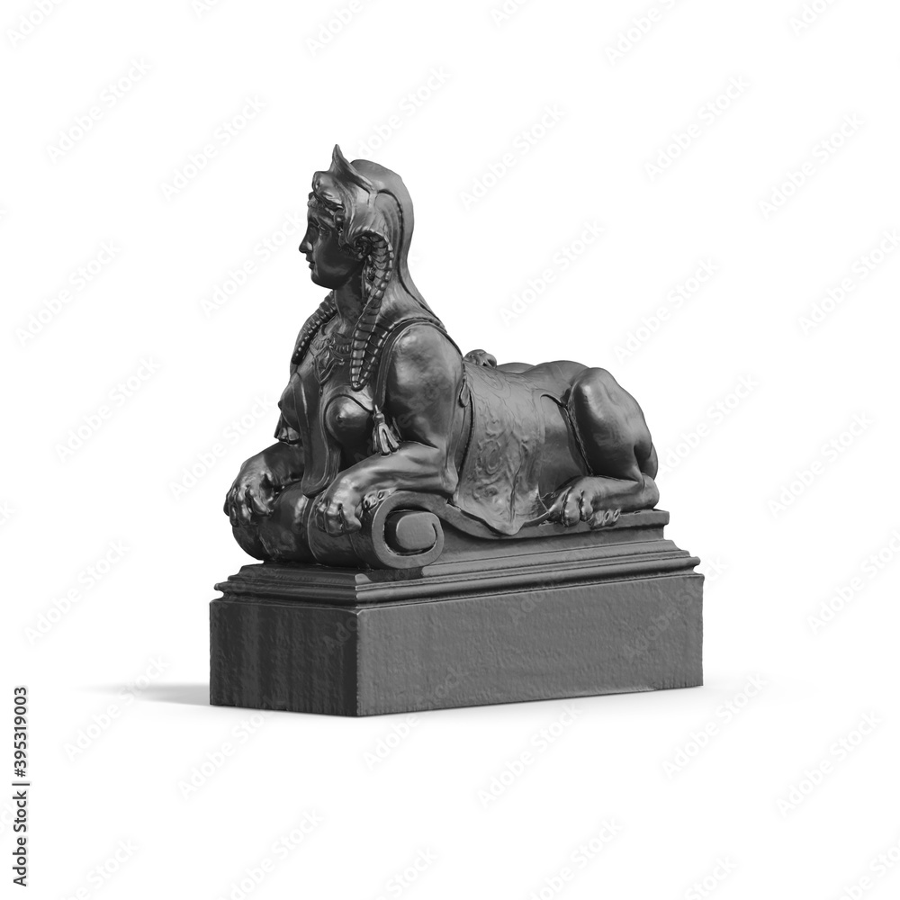 Fototapete a collection of sculptures made in neon style on a black background for your design ideas. 3d render