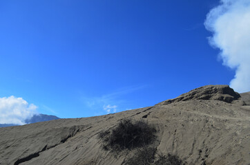 volcano in the clouds