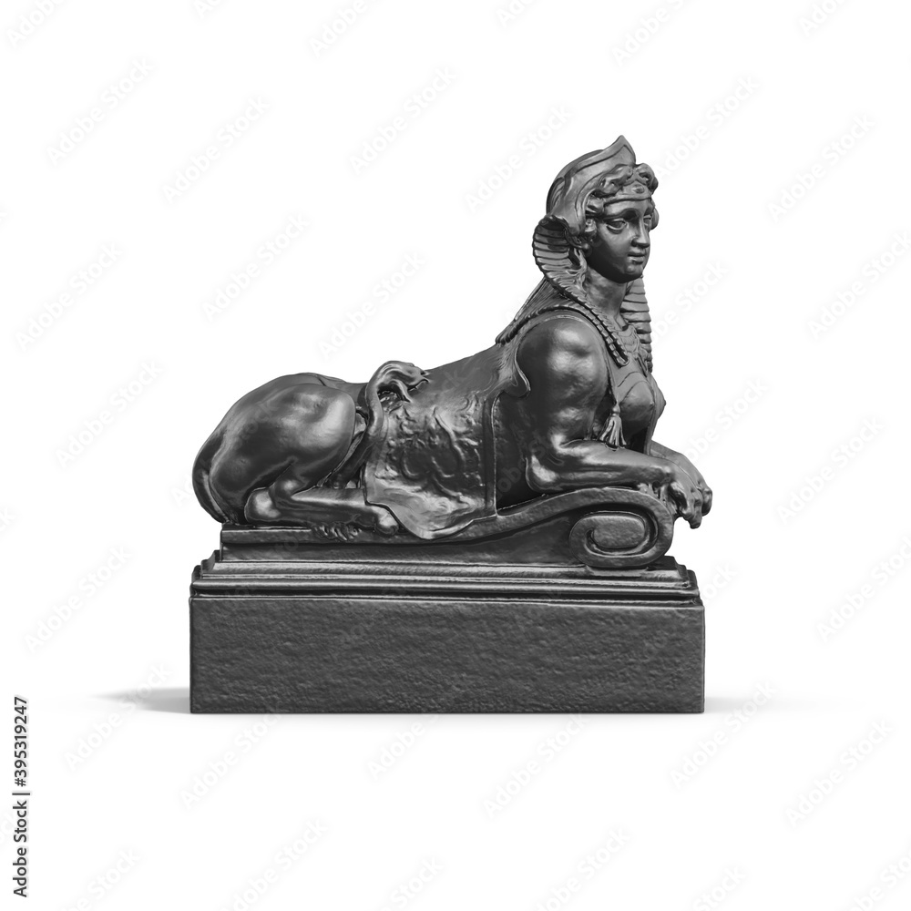 Poster a collection of sculptures made in neon style on a black background for your design ideas. 3d render