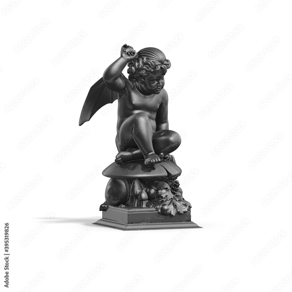 Fototapete a collection of sculptures made in neon style on a black background for your design ideas. 3d render