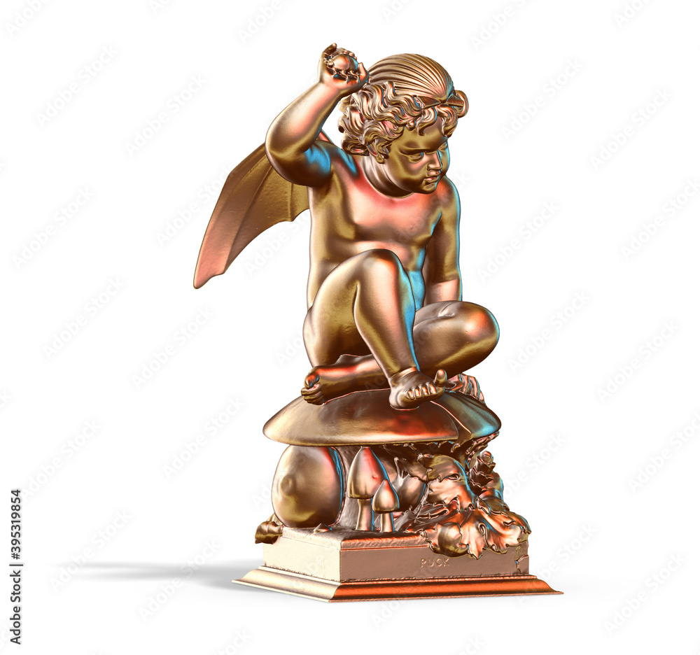 Fototapete a collection of sculptures made in neon style on a black background for your design ideas. 3d render