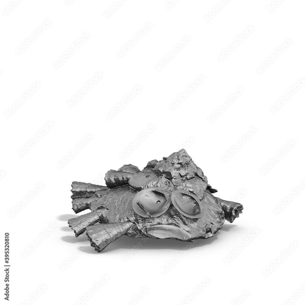 Fototapete a collection of sculptures made in neon style on a black background for your design ideas. 3d render