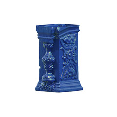 A collection of sculptures made in neon style on a black background for your design ideas. 3D rendering of objects that can be stylized. Combine the shape by adjusting the color and achieve new effect