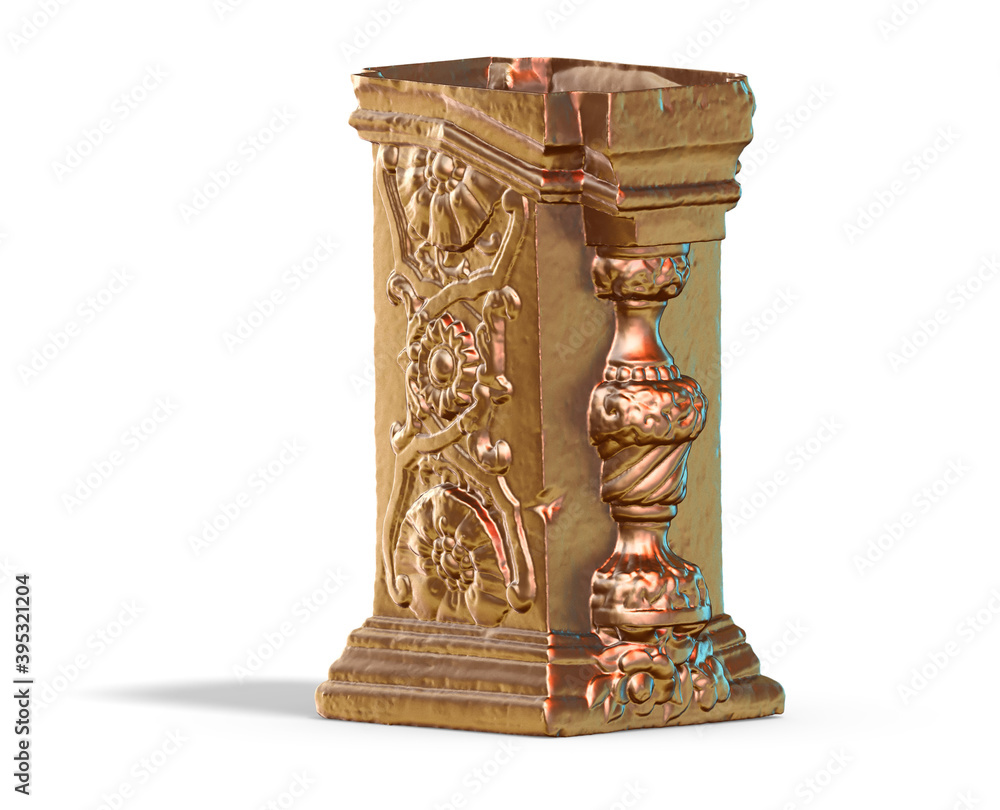 Fototapete a collection of sculptures made in neon style on a black background for your design ideas. 3d render