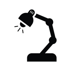 Desk Lamp Vector Icon Illustration
