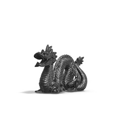 A collection of sculptures made in neon style on a black background for your design ideas. 3D rendering of objects that can be stylized. Combine the shape by adjusting the color and achieve new effect