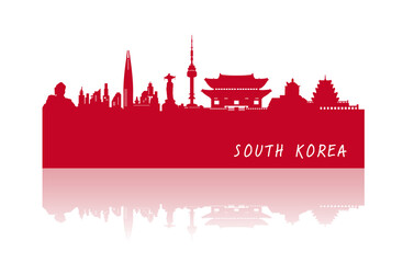 Obraz premium South Korea , travel vector design