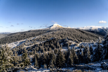 View to Hoverla and Chornohora