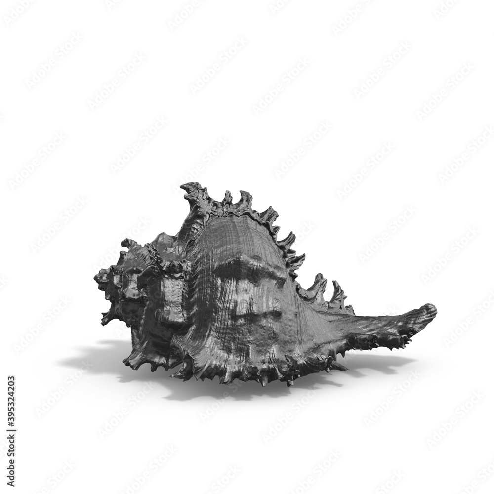 Fototapete a collection of sculptures made in neon style on a black background for your design ideas. 3d render