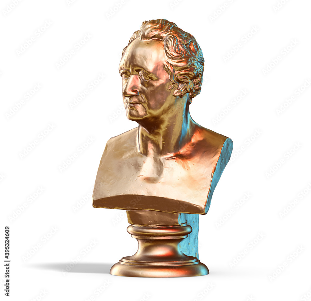 Fototapete a collection of sculptures made in neon style on a black background for your design ideas. 3d render