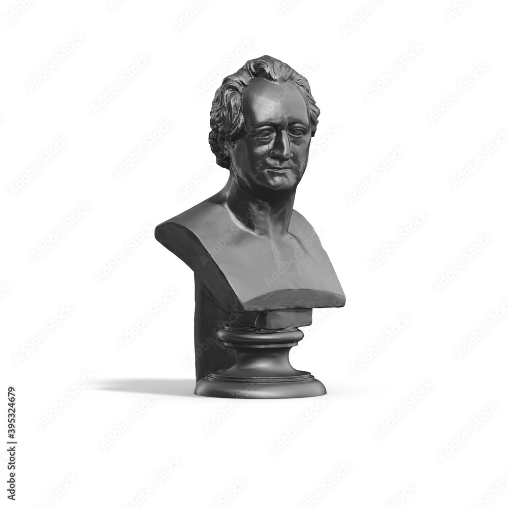 Fototapete a collection of sculptures made in neon style on a black background for your design ideas. 3d render