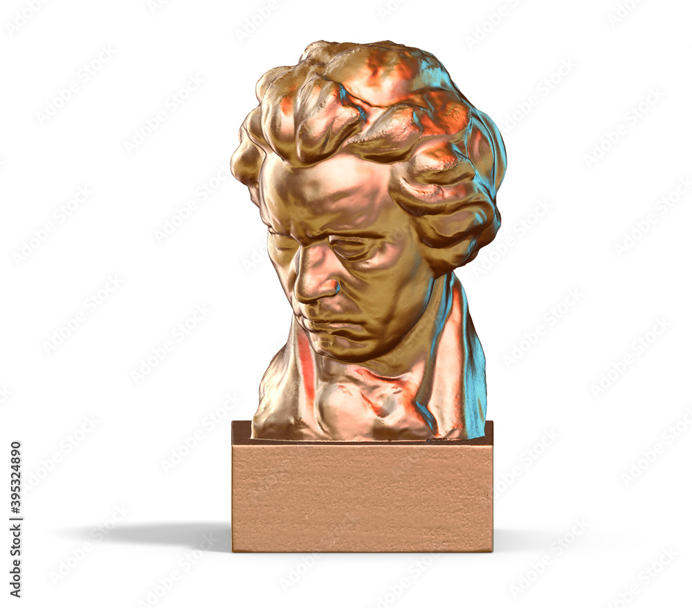 Fototapete a collection of sculptures made in neon style on a black background for your design ideas. 3d render