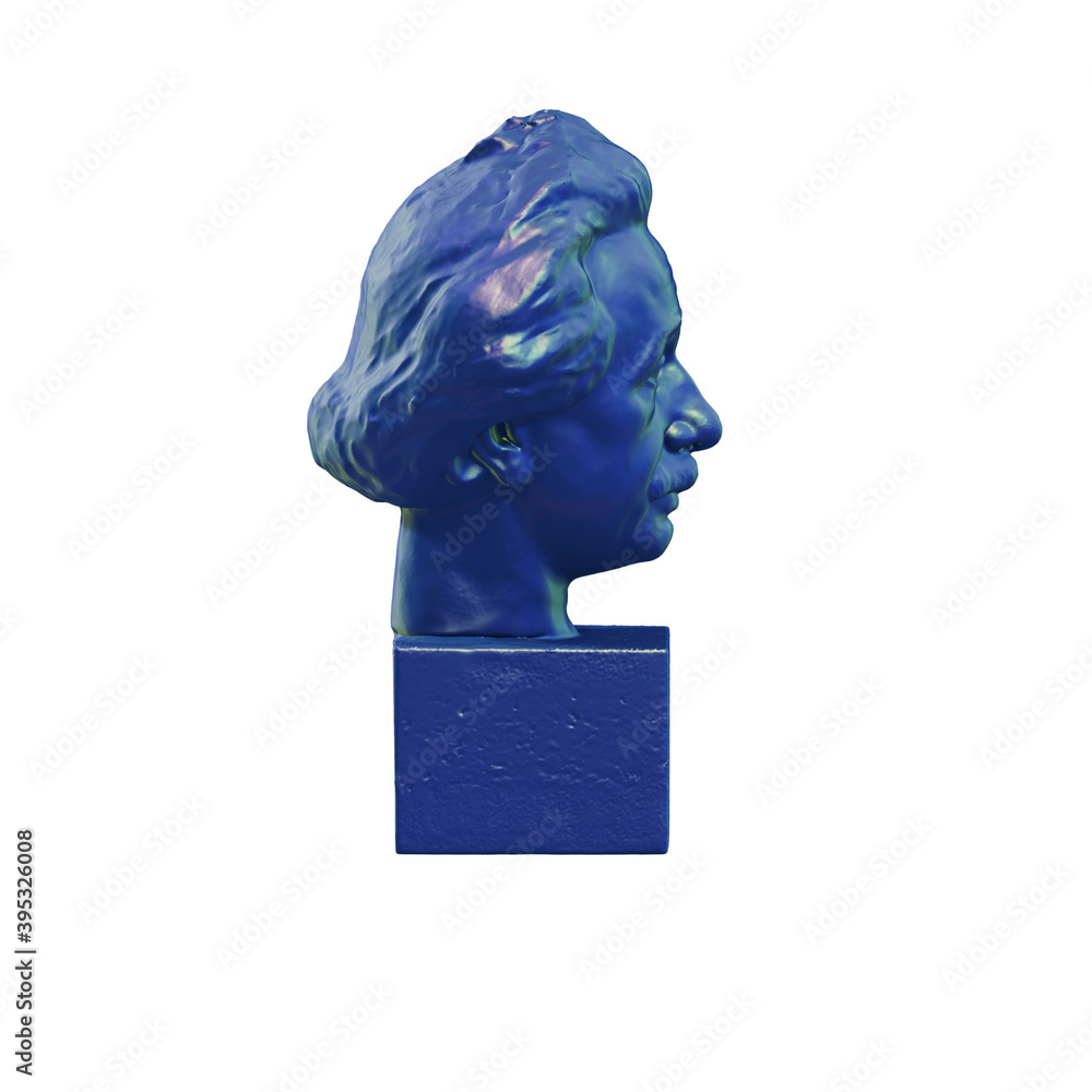 Poster a collection of sculptures made in neon style on a black background for your design ideas. 3d render