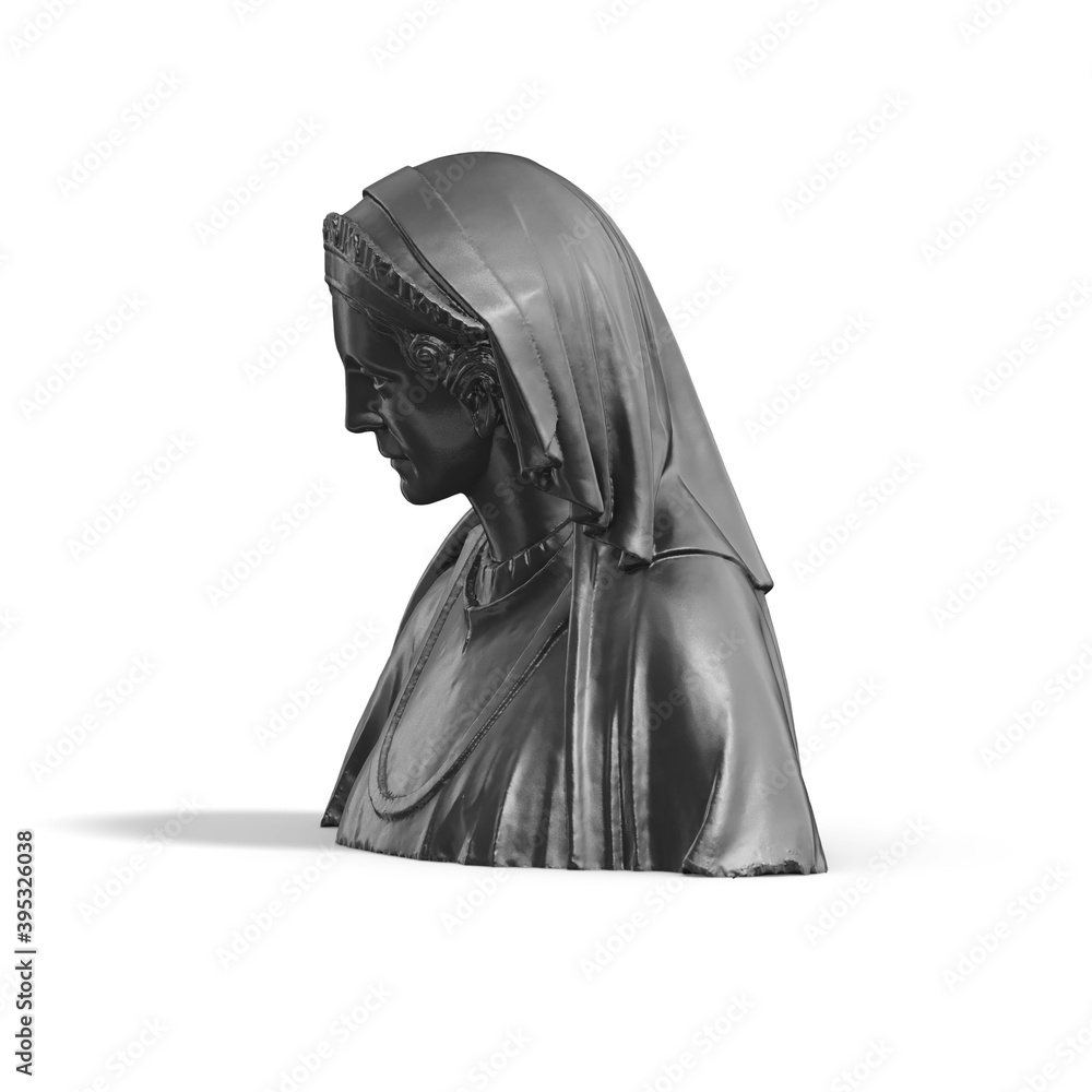 Poster a collection of sculptures made in neon style on a black background for your design ideas. 3d render
