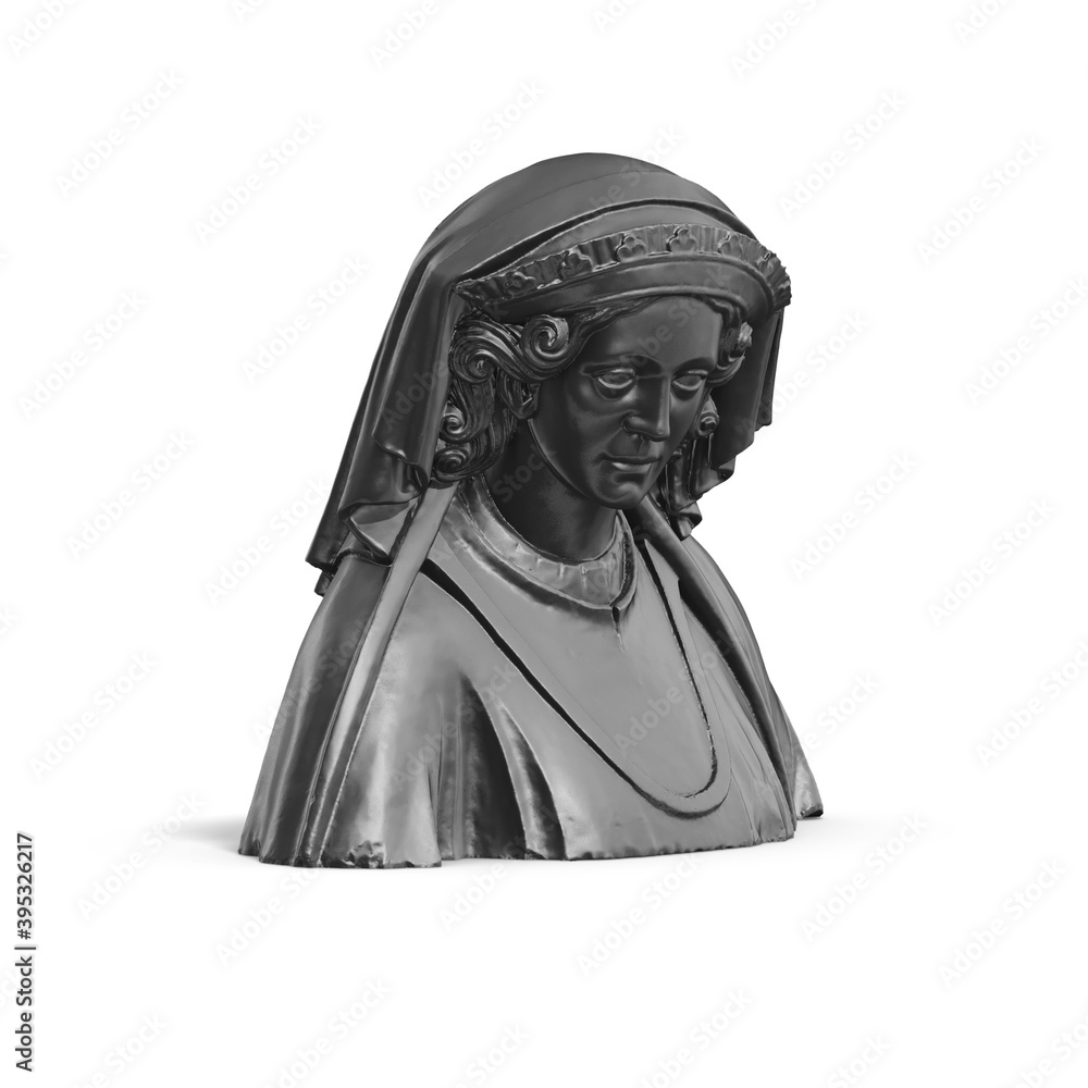 Fototapete a collection of sculptures made in neon style on a black background for your design ideas. 3d render