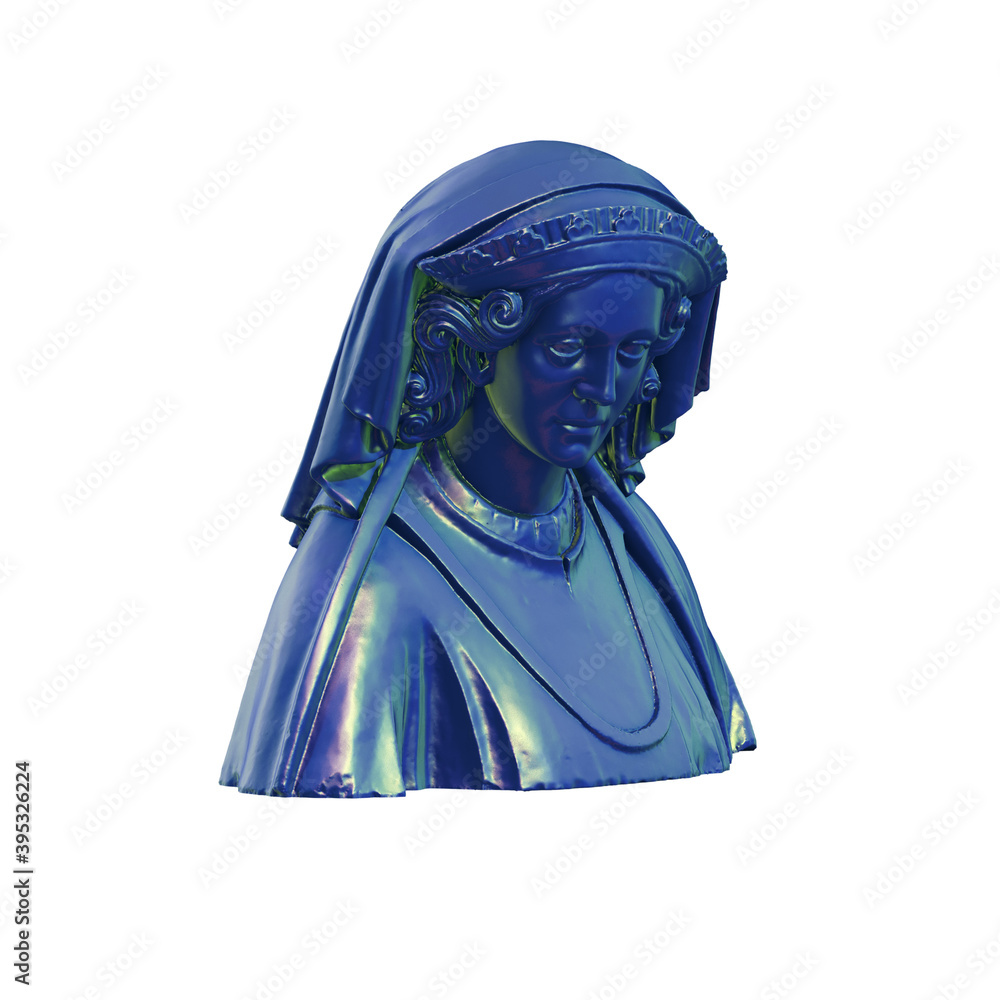 Poster a collection of sculptures made in neon style on a black background for your design ideas. 3d render