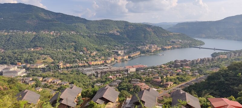 view from the top of the hill