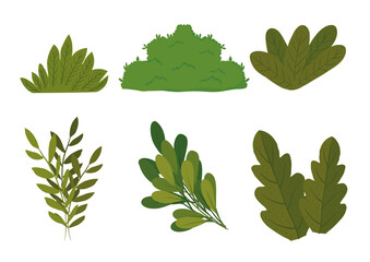 bundle of landscape set icons vector illustration design