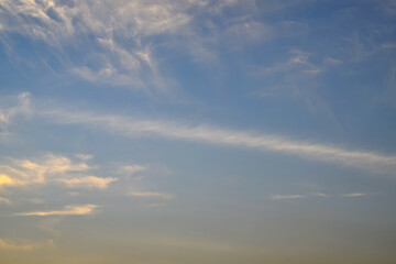 Beautiful blue sky and white clouds