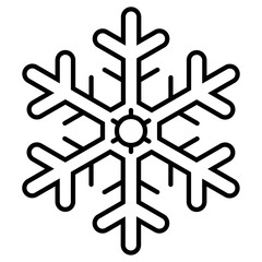 snowflake freeze winter icon vector
