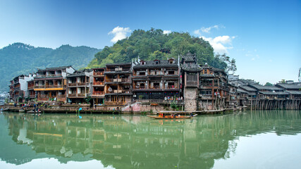 Fototapeta premium Beautiful scenery of Fenghuang ancient town